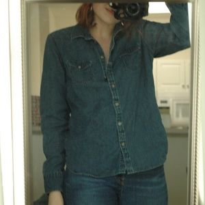 American Eagle Denim Button Up